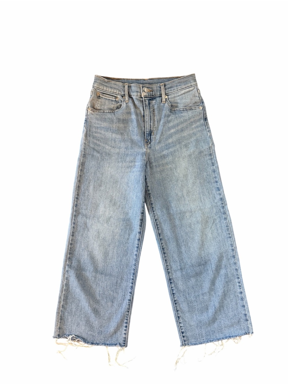 Levi's Light Blue High-Rise Wide Leg Jeans
